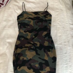 Army print dress